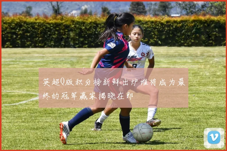 英超Q版积分榜新鲜出炉谁将成为最终的冠军赢家揭晓在即