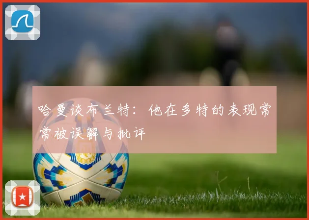 哈曼谈布兰特：他在多特的表现常常被误解与批评